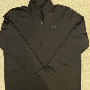 Like New Black 1/4 Zip Under Armor Pull Over